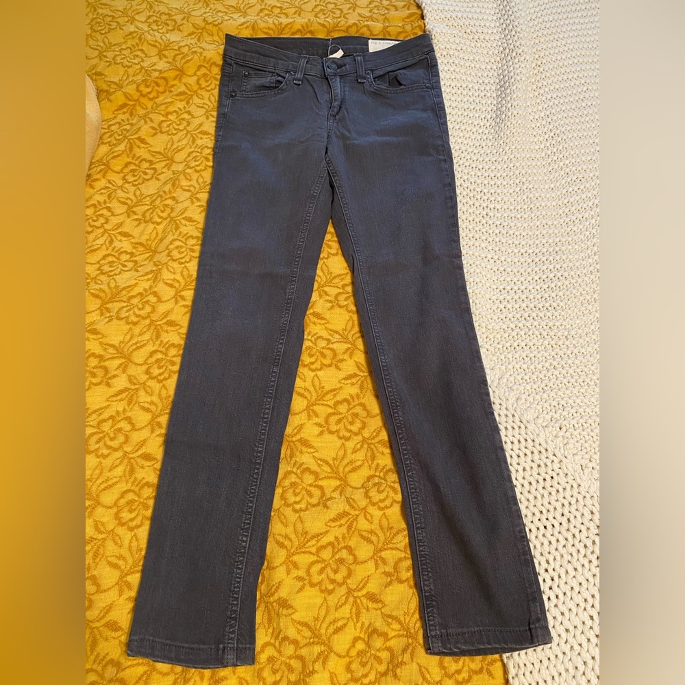 rag & bone Dark Grey Skinny Jeans